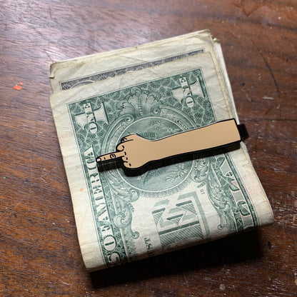 Middle Finger Tie Clip