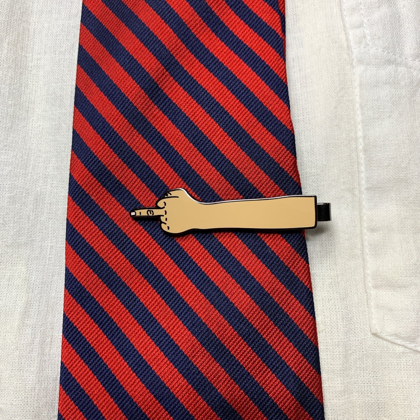Middle Finger Tie Clip