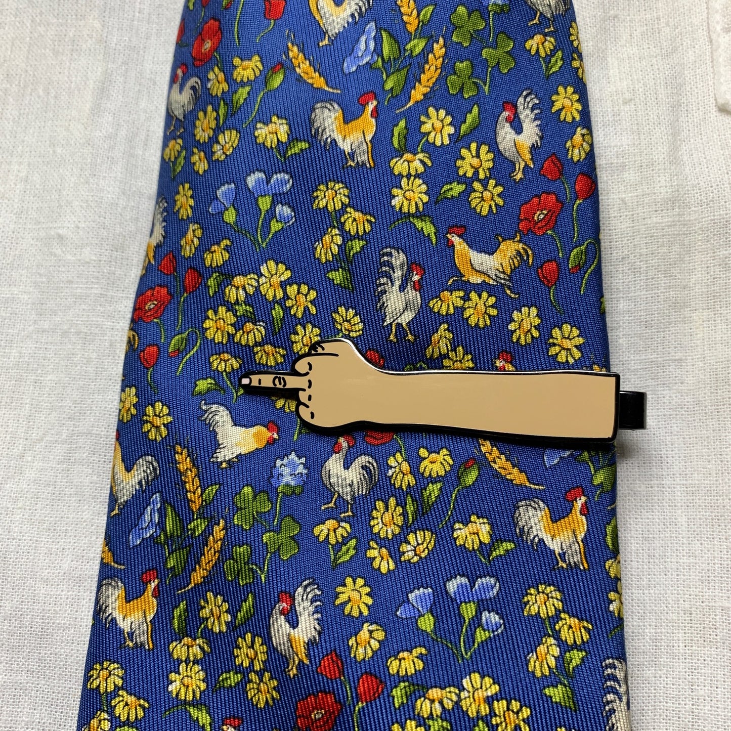 Middle Finger Tie Clip