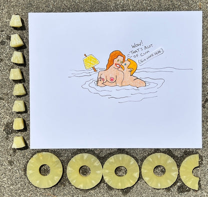 ALOT OF CUM (CUSTOMIZABLE) LIMITED EDITION PRINT SIGNED (11"x14")