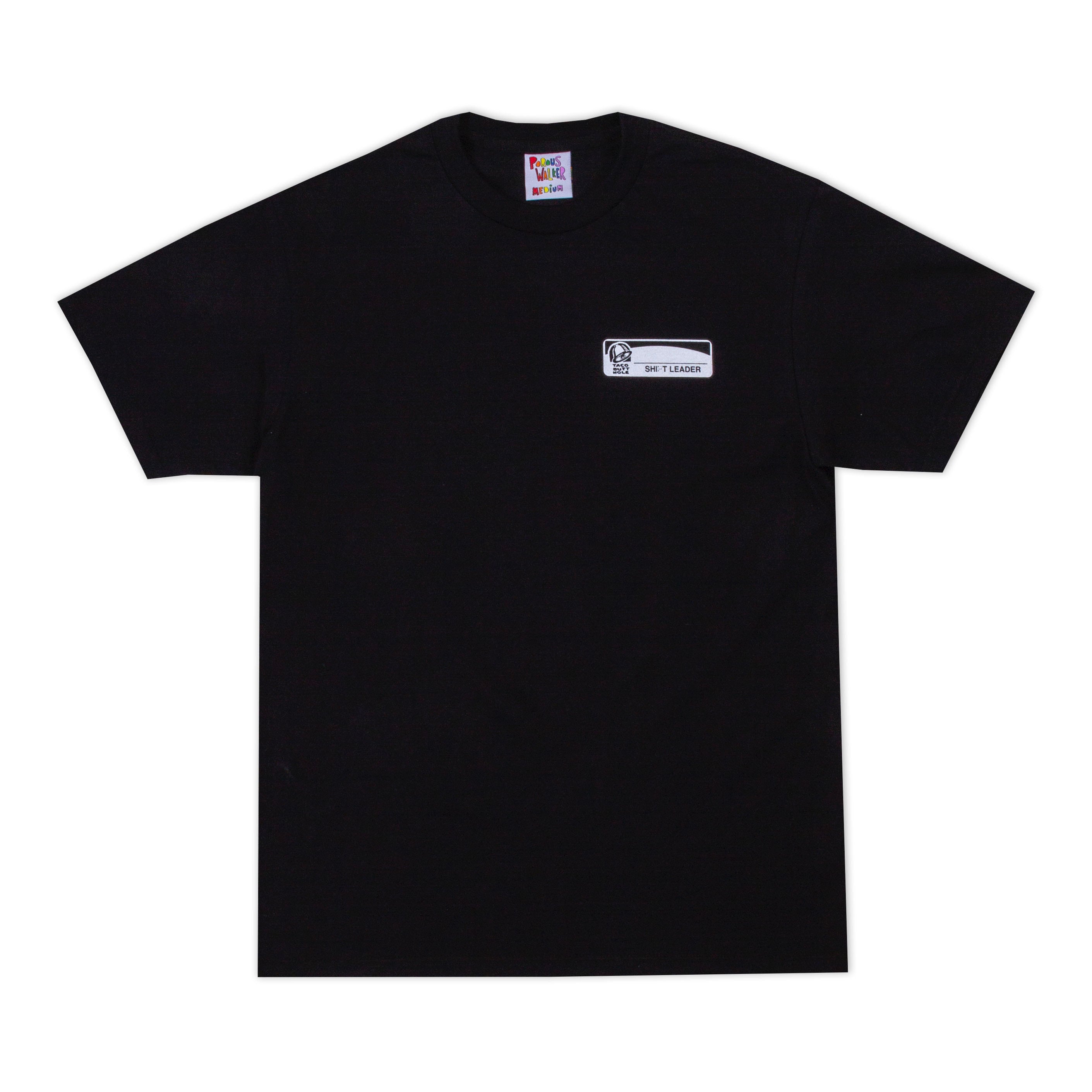 TACO BUTTHOLE TSHIRT (Black) – POROUS WALKER
