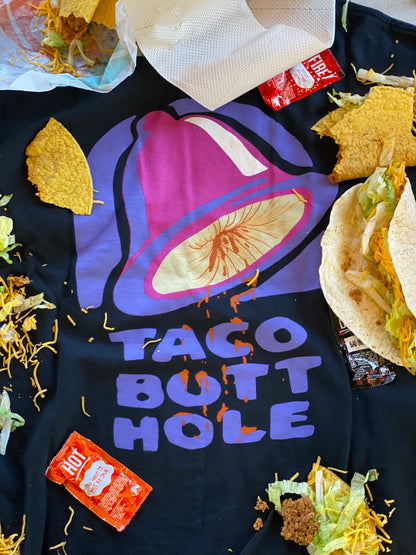 TACO BUTTHOLE TSHIRT (Black)