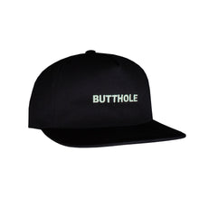 Load image into Gallery viewer, GLOW IN THE DARK BUTTHOLE Snapback Hat (Black)