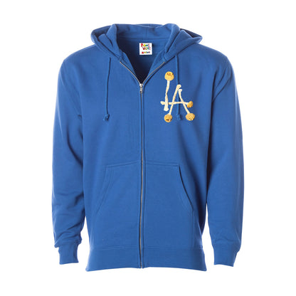 LA Zip-Up Hoodie (DODGER BLUE)