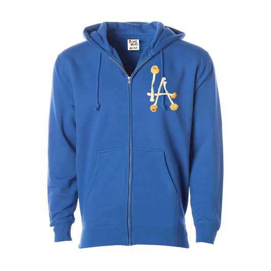 LA Zip-Up Hoodie (DODGER BLUE)