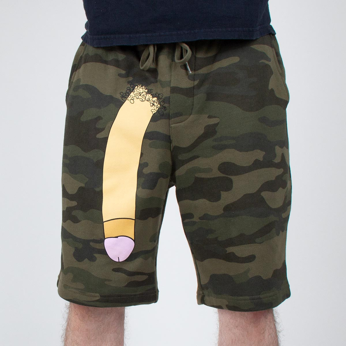 Camo Long Dong Sweatshorts (Vanilla)