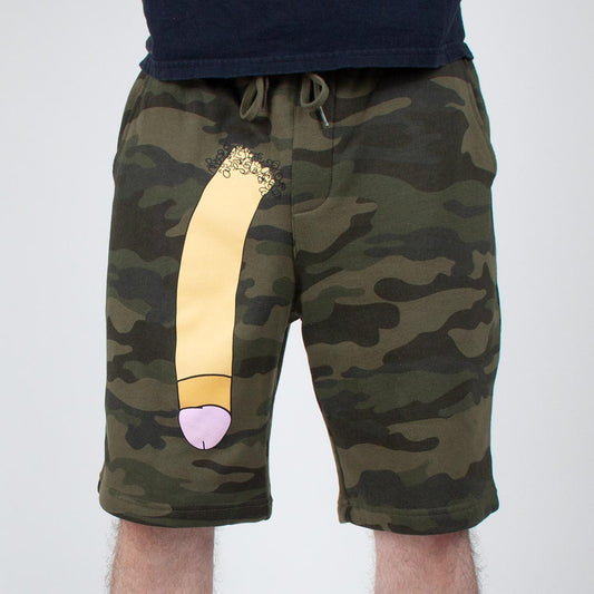Camo Long Dong Sweatshorts (Vanilla)