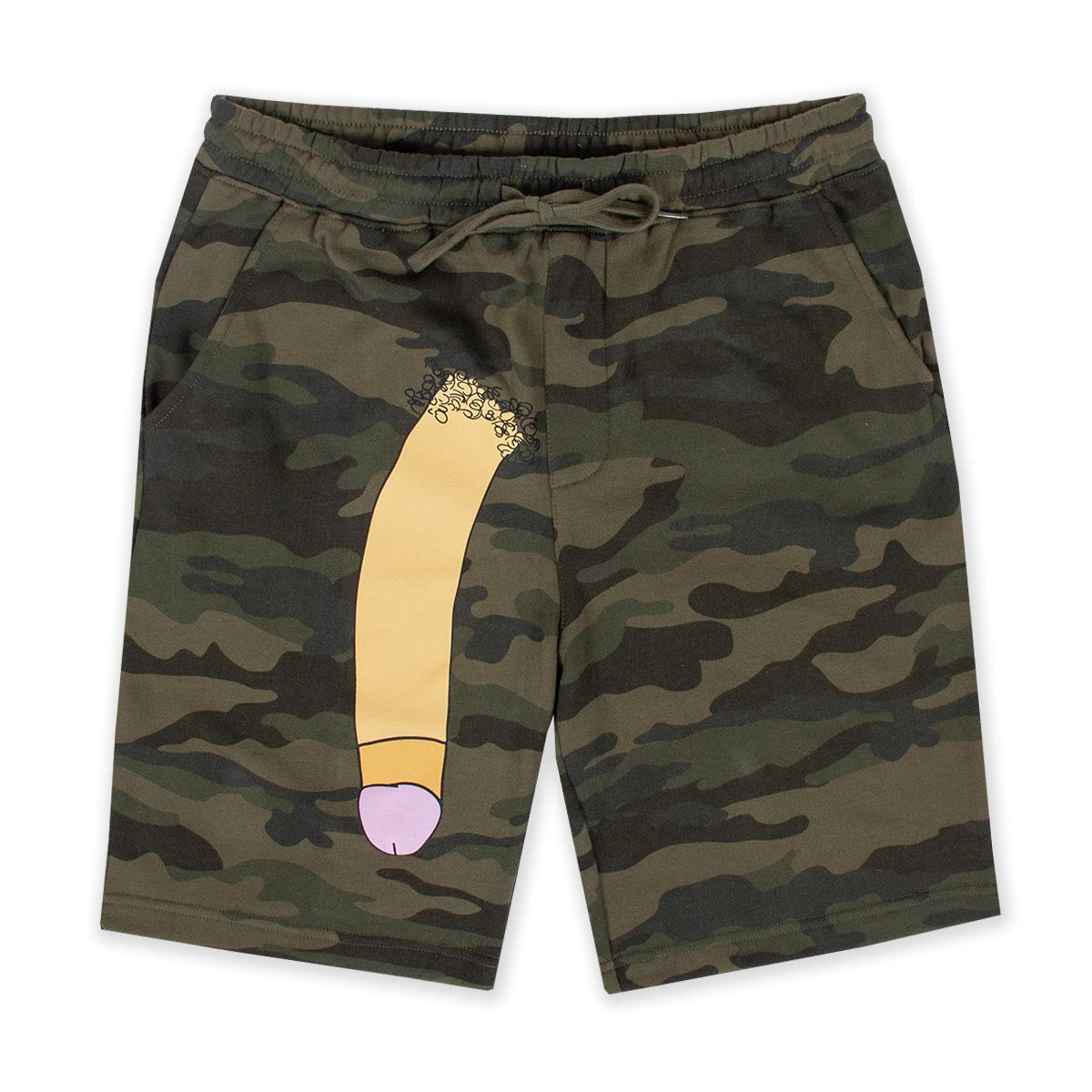 Camo Long Dong Sweatshorts (Vanilla)