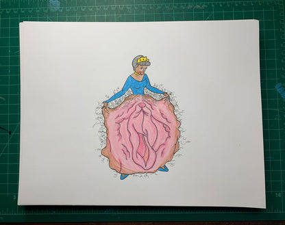 PRINCESS 1 Original Drawing