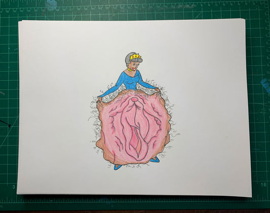 PRINCESS 1 Original Drawing