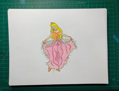 PRINCESS 2 Original Drawing
