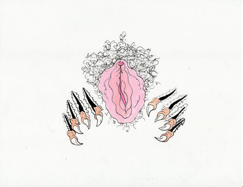 ROARING VULVA ORIGINAL DRAWING