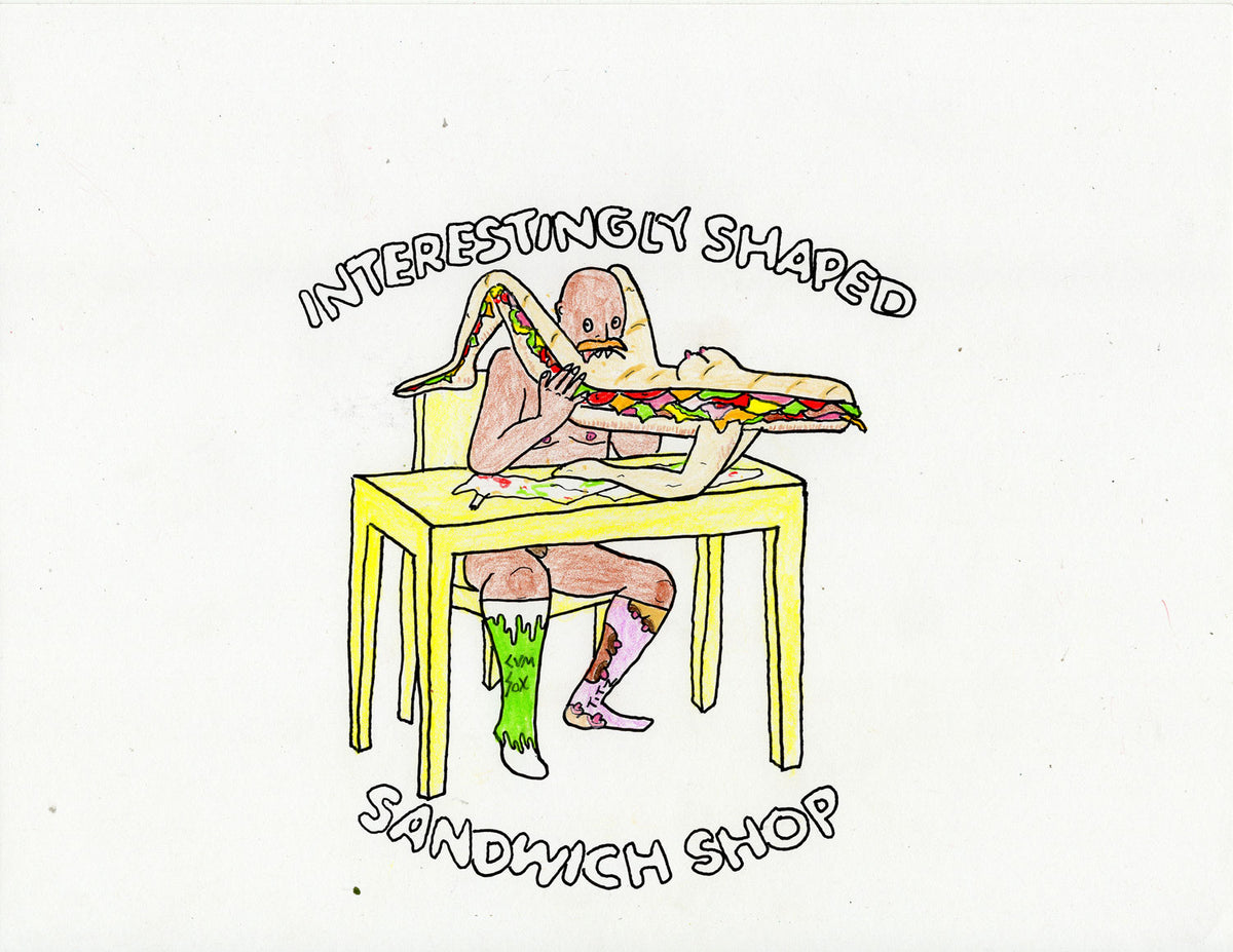 INTERESTINGLY SHAPED SANDWICH SHOP AND BURGER SHOP (2 DRAWINGS)