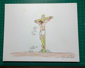 JESUS AND SIRI Original Drawing