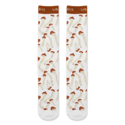 MUSHROOM SOCKS (WHITE)