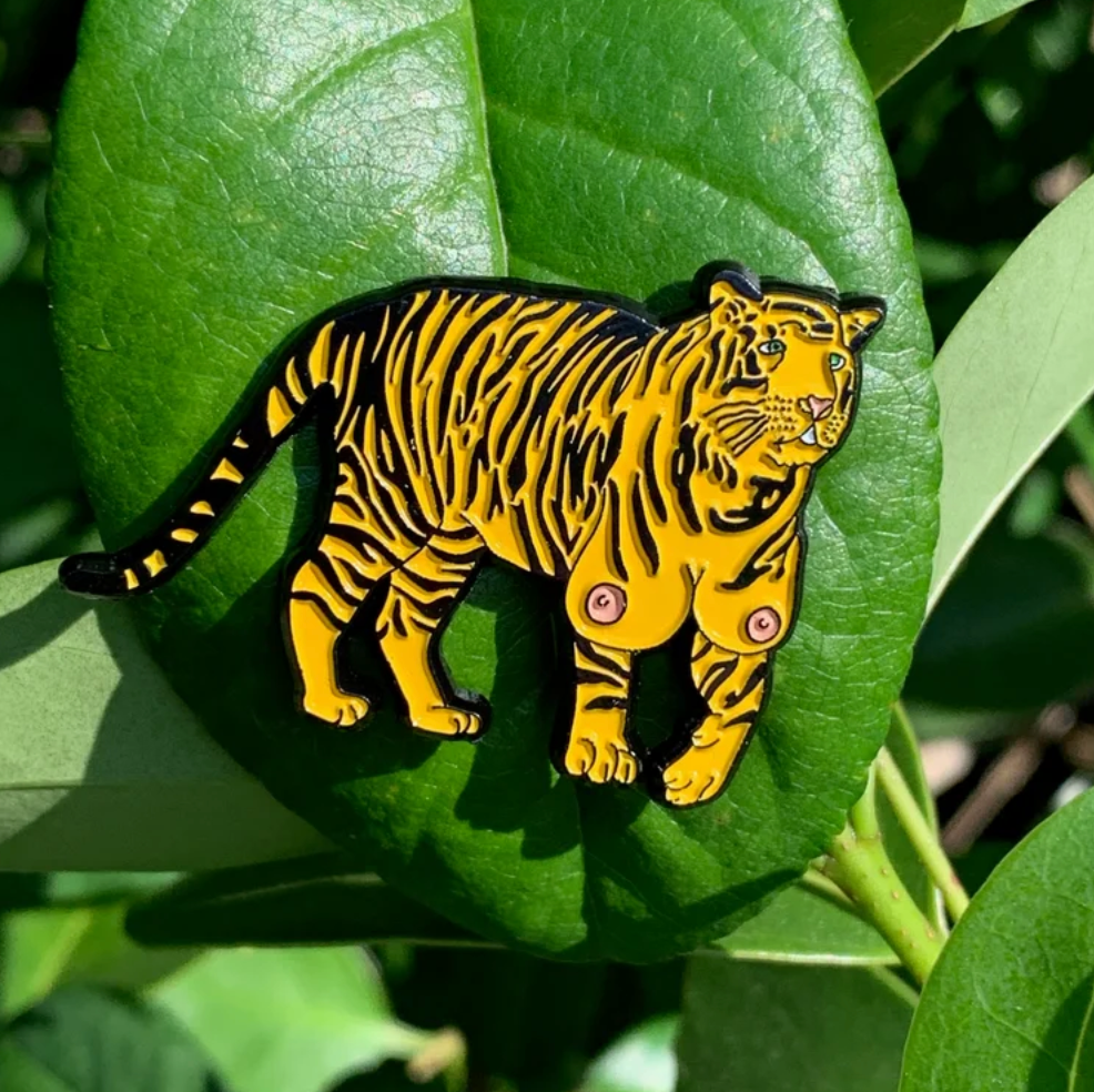 Tiger Titz Hoodie (Army) plus free enamel pin