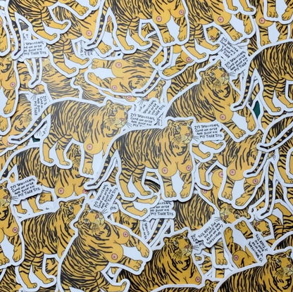 Tiger Titz Hoodie (Army) plus free enamel pin