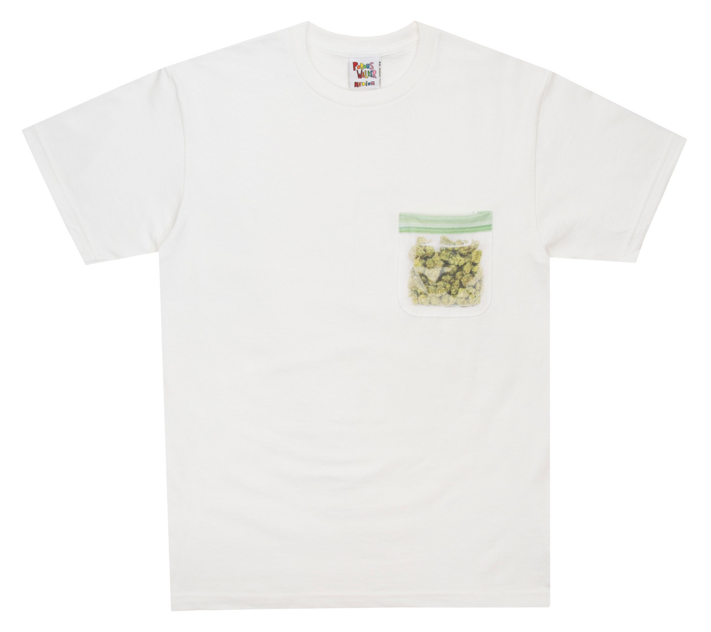 BAG OF BUDS POCKET TEE (WHITE)