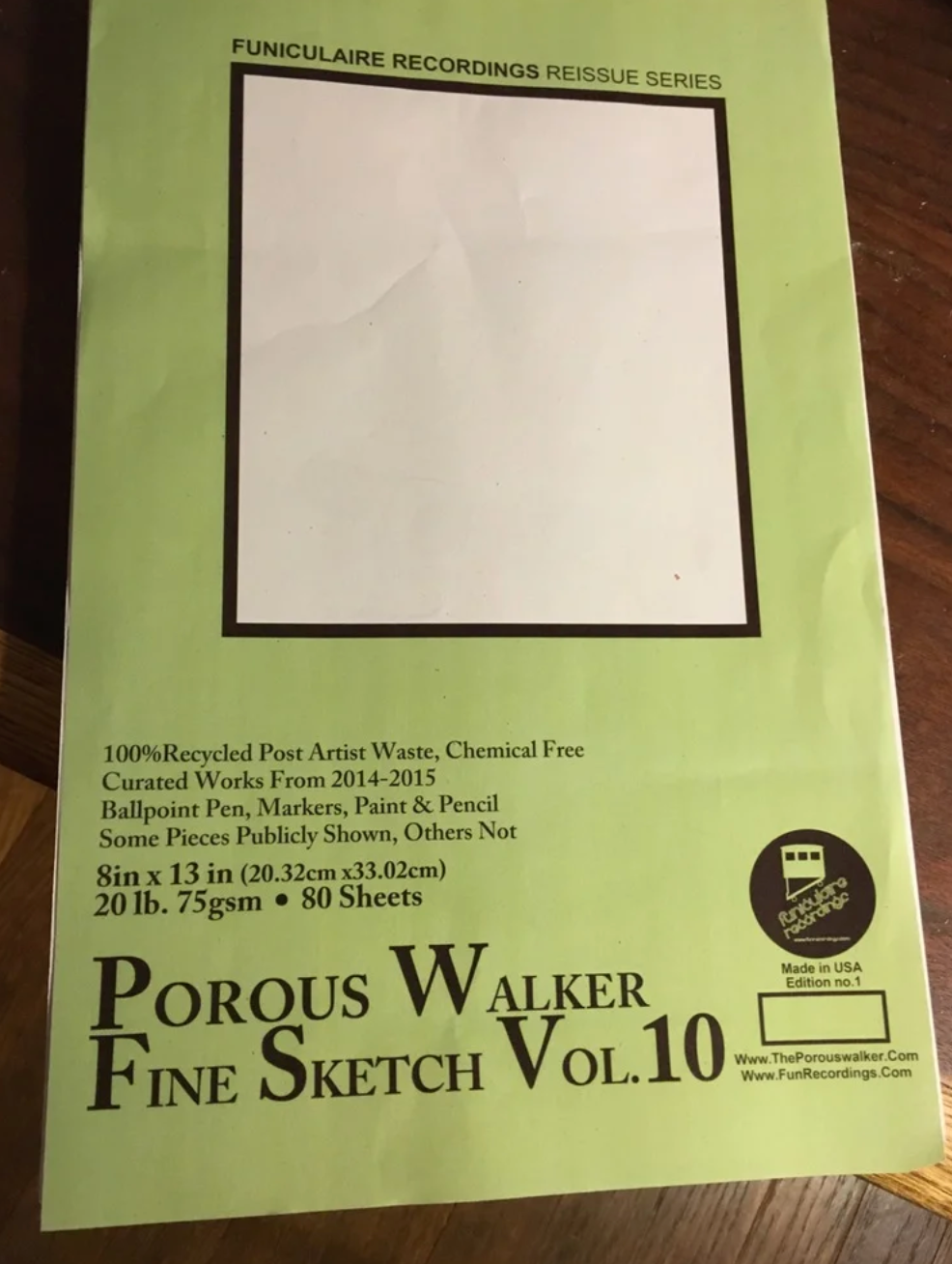 Porous Walker Fine Sketch Vol.10 , Edition no.1