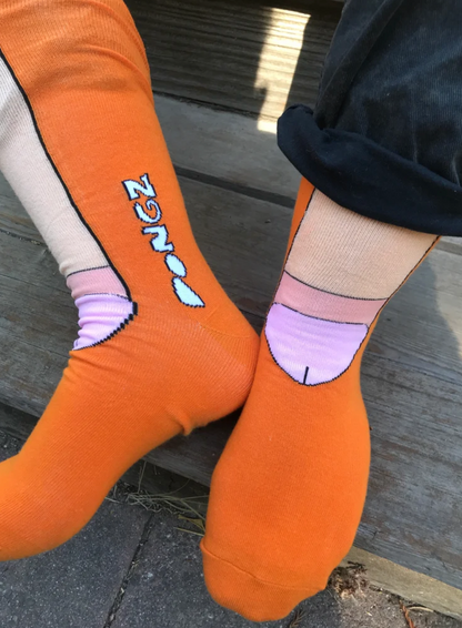 Porous Walker Smooth Surface book Vol. 2 plus FREE pair of Orange Dongz Sox