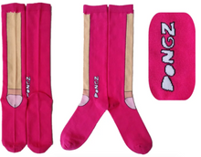 Load image into Gallery viewer, PINK DONGZ SOX + STICKER PACK