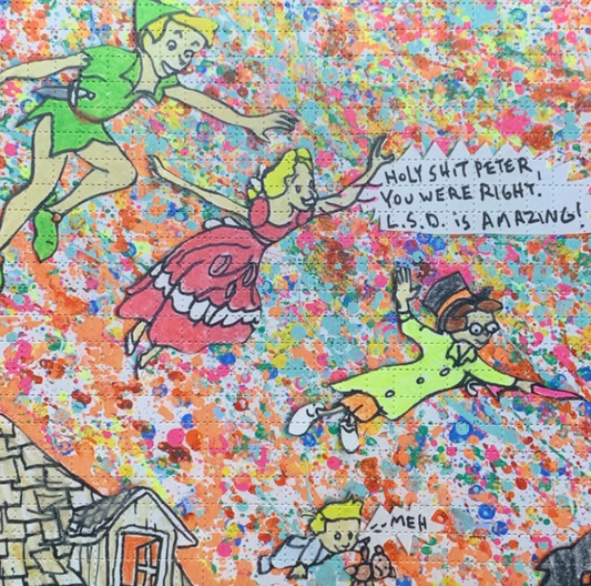 Peter Pan L.S.D. Is Amazing Blotter Sheet Print Limited Edition
