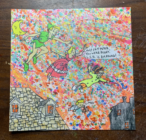 Peter Pan L.S.D. Is Amazing Blotter Sheet Print Limited Edition