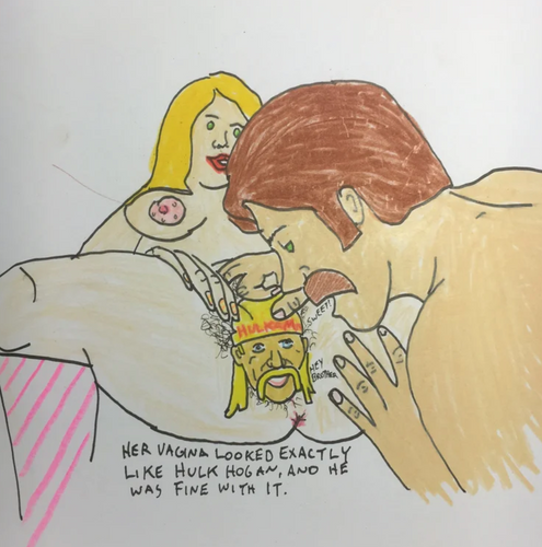 HULK HOGAN VAGINA ORIGINAL DRAWING