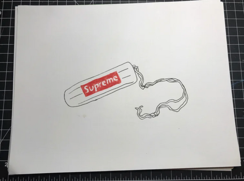 SUPREME TAMPON ORIGINAL DRAWING