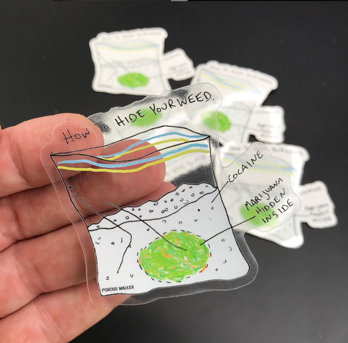 Limited Edition How To Hide Your Weed Pin and Print