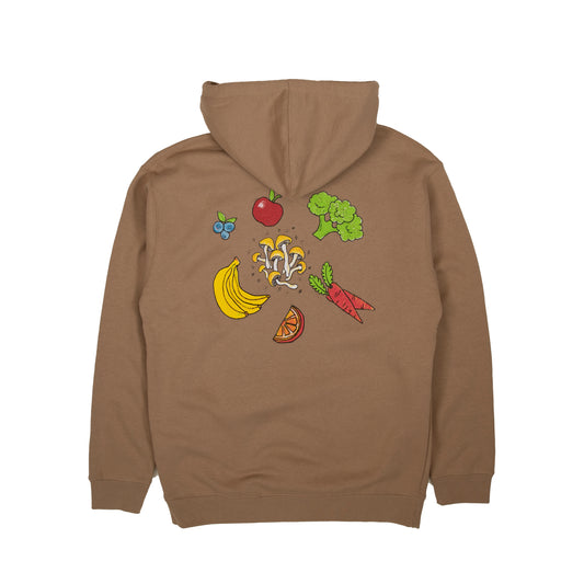 Eat Healthy Foods Hoodie (Sand)