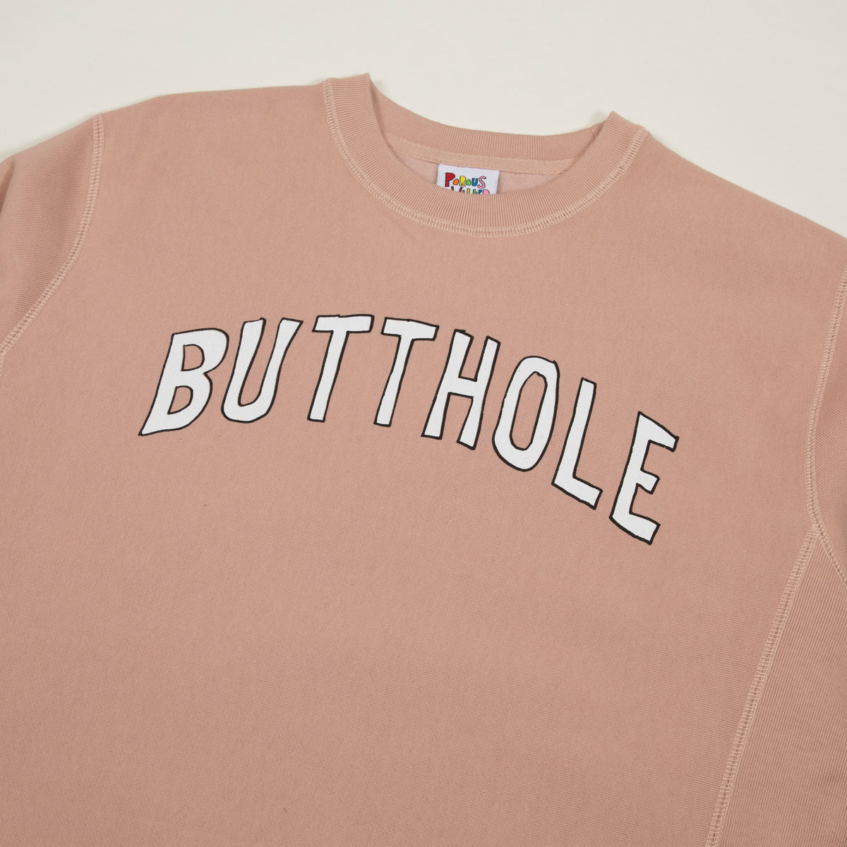 Butthole University Heavyweight Crewneck (Dusty Pink)