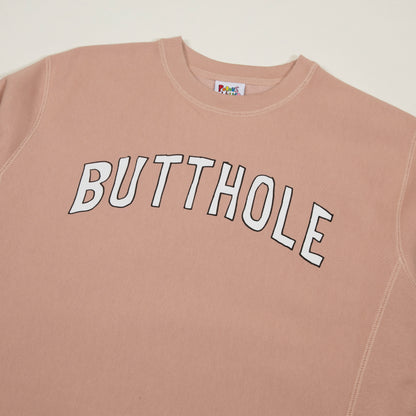 Butthole University Heavyweight Crewneck (Dusty Pink)