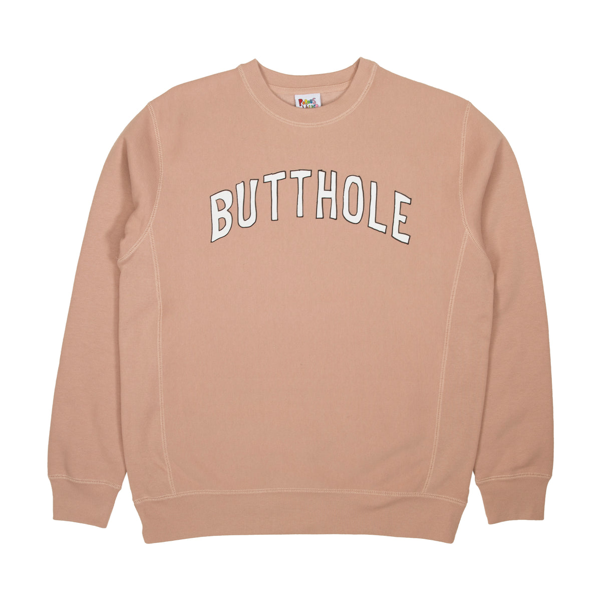 Butthole University Heavyweight Crewneck (Dusty Pink)
