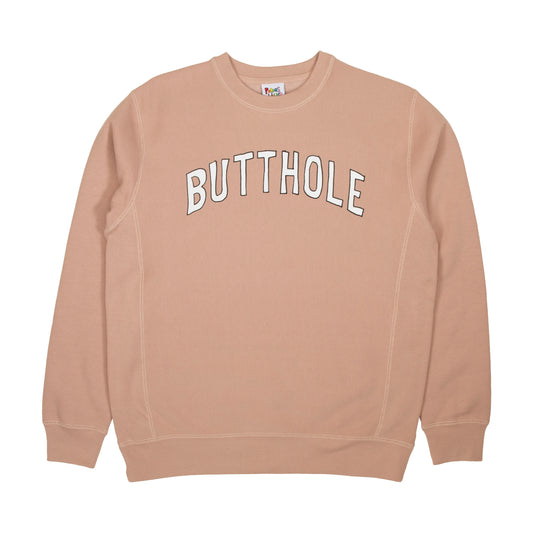Butthole University Heavyweight Crewneck (Dusty Pink)