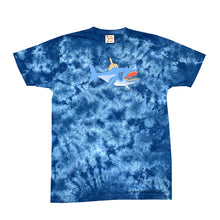 Load image into Gallery viewer, Shark Attack Tee (Blue Tie-Dye)