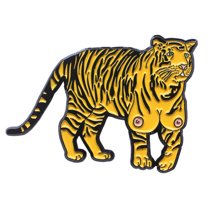 TIGER TITZ ENAMEL PIN & STICKER