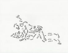 Load image into Gallery viewer, SET OF 4 ORIGINAL DRAWINGS HAND DRAWN WORDS