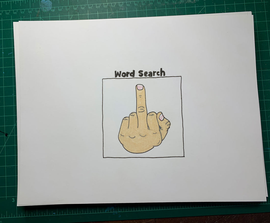 WORD SEARCH Original Drawing