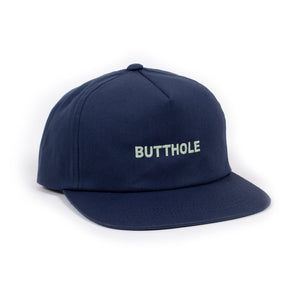 GLOW IN THE DARK BUTTHOLE Snapback Hat (Navy)