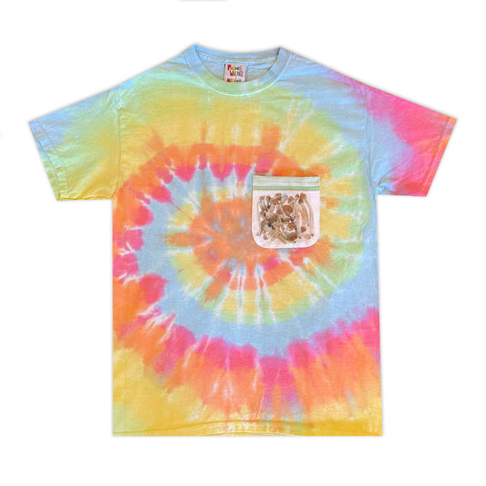 BAG OF SHROOMS POCKET TEE (Rainbow)