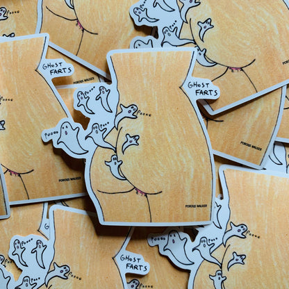 GHOST FARTS LIMITED EDITION ENAMEL PIN