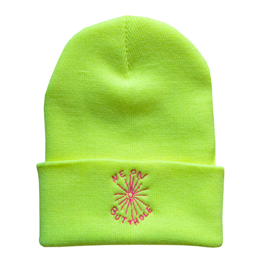 Neon Butthole Beanie (Neon Yellow)