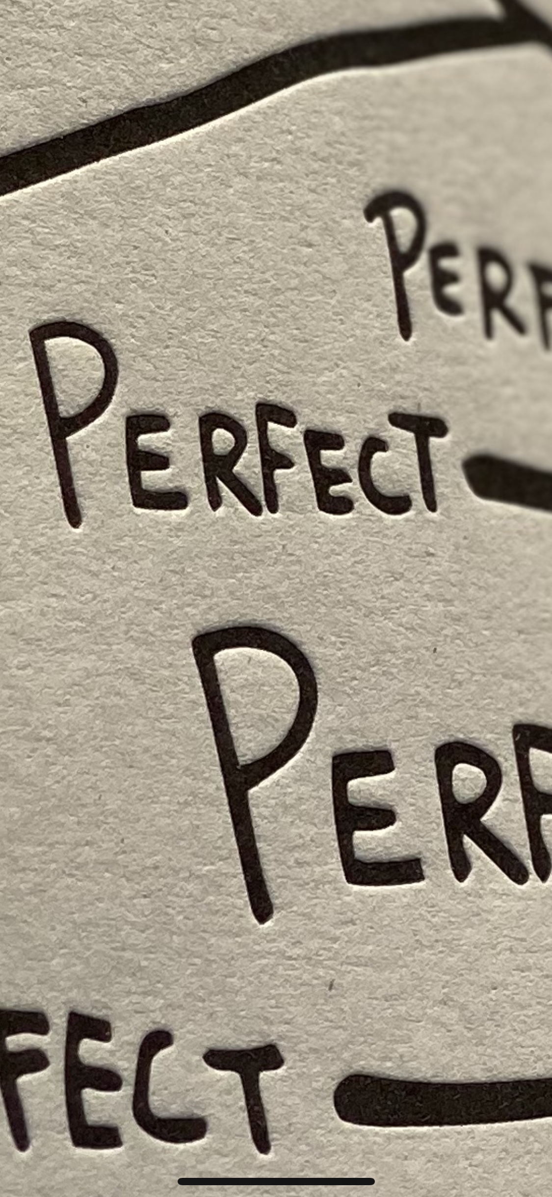 PERFECT LETTERPRESS PRINT SIGNED XX/100