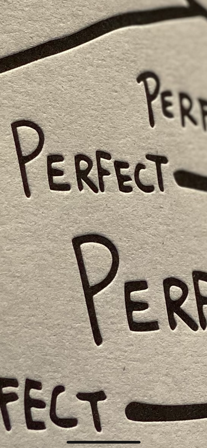 PERFECT LETTERPRESS PRINT SIGNED XX/100