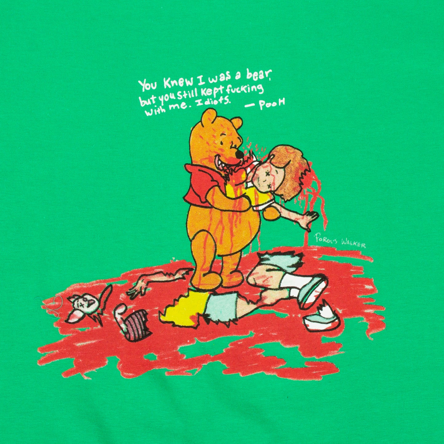 IDIOTS T-SHIRT (GREEN)