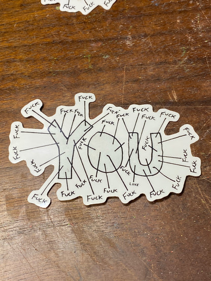 FUCK YOU & YOU FUCK 2 PIN SET