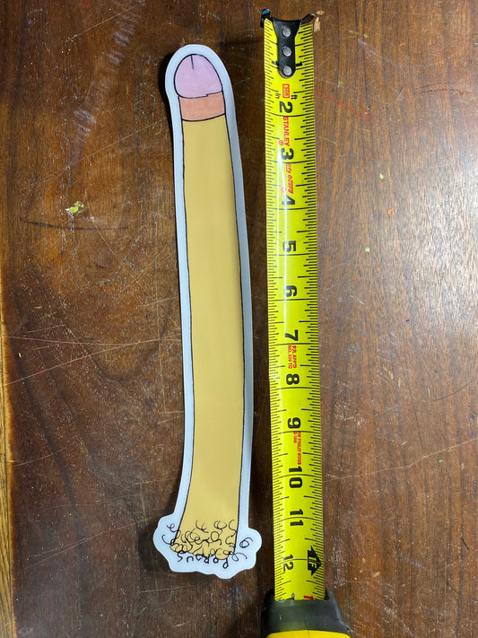 12" HEAVY DUTY LONG DONG STICKER