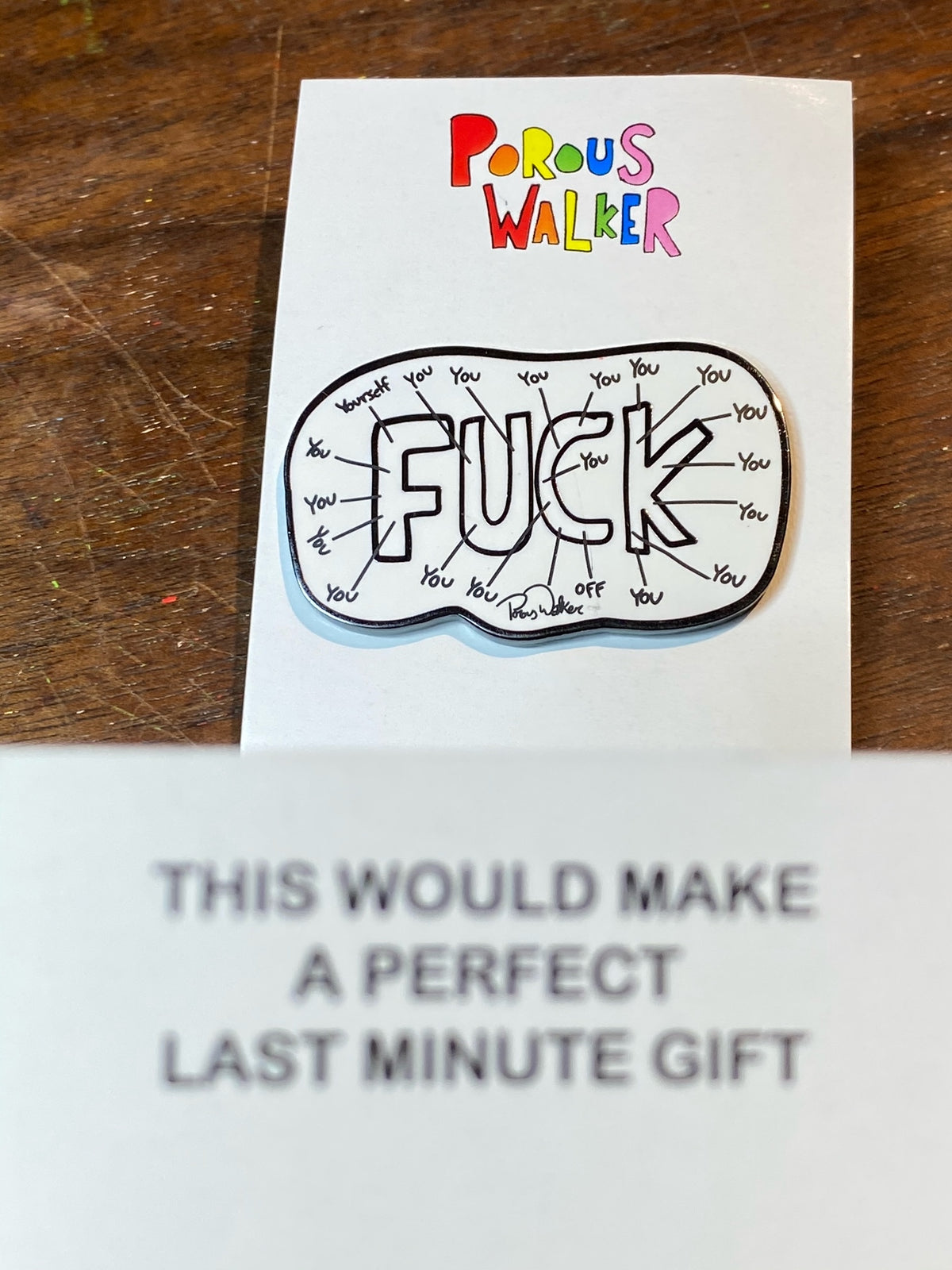 FUCK YOU & YOU FUCK 2 PIN SET