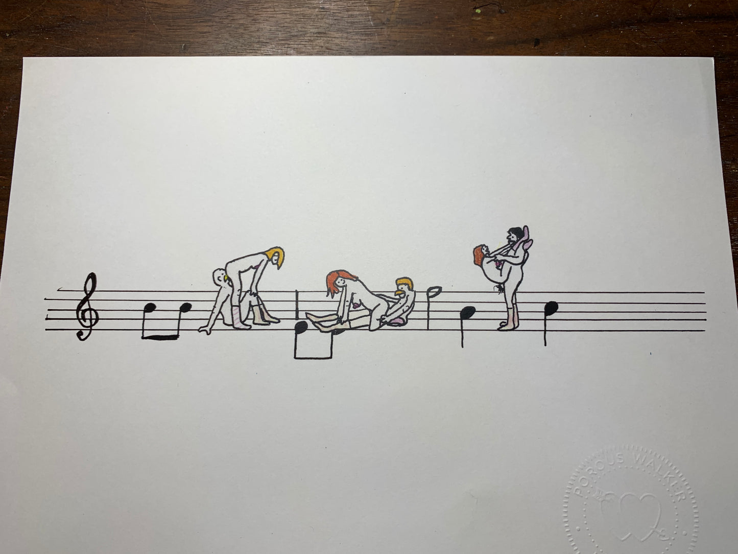 Music Lovers Pin and Print and Sticker